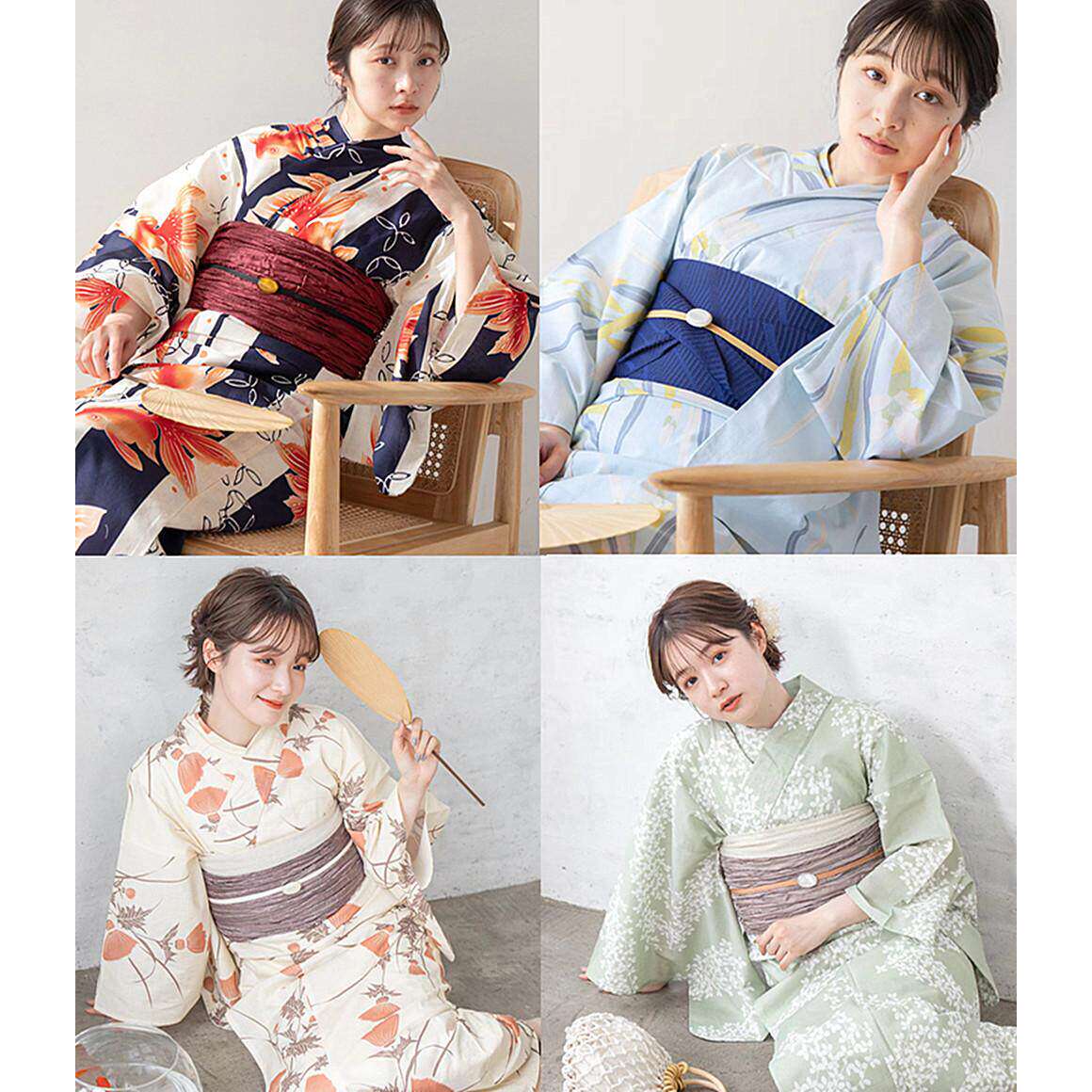 日本和服浴衣女传统款式高级纯棉质地日本旅游写真和服浴衣YUKATA