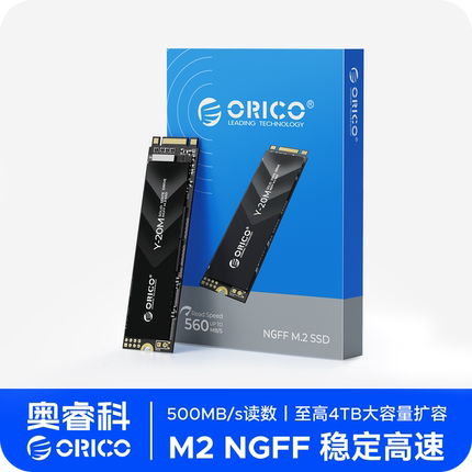 ORICO奥睿科M.2固态硬盘NGFF1TB笔记本台式机SSD大容量m2SATA协议