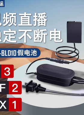 沣标DMW-BLD10假电池松下DMC-GF2 GX1 G3 GF2GK G3KB相机外接USB电源BLD10E适配器BLD10GK直播模拟电池dmcGF2