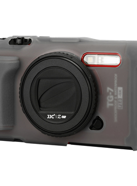 JJC适用于奥林巴斯Tg7保护套olympus Tough TG-7硅胶套防水潜水数码相机包防撞防磕碰替代CSCH-128相机配件