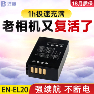 沣标EN-EL20电池适用于尼康COOLPIX P1000 P950 J1 J2 J3 S1 V3  AW1可充锂电池电板微单数码相机配件