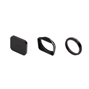 NiSi耐司 适用 富士X100VI UV镜 遮光罩 金属镜头盖 黑银双色 可转接49mm滤镜 富士X100系列套装数码相机配件