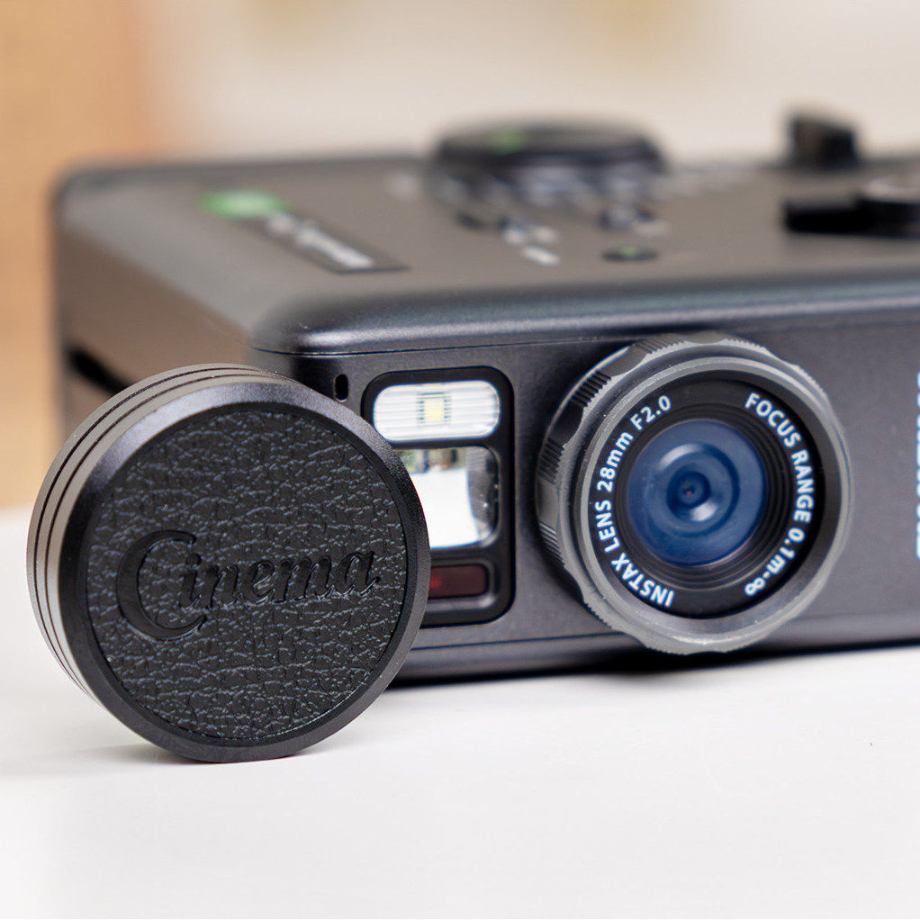 JJC 适用富士instax mini Evo Cinema拍立得镜头盖专用保护盖子数模一次成像相机机身防护配件