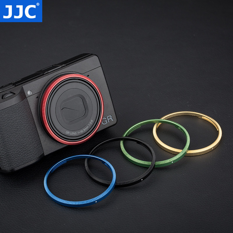JJC 适用理光GR4镜头圈GRIV HDF GR3 GR3X GR3III GRIIIX GR3/GR3X HDF装饰圈 替代理光GN-3/2/1镜头环 配件