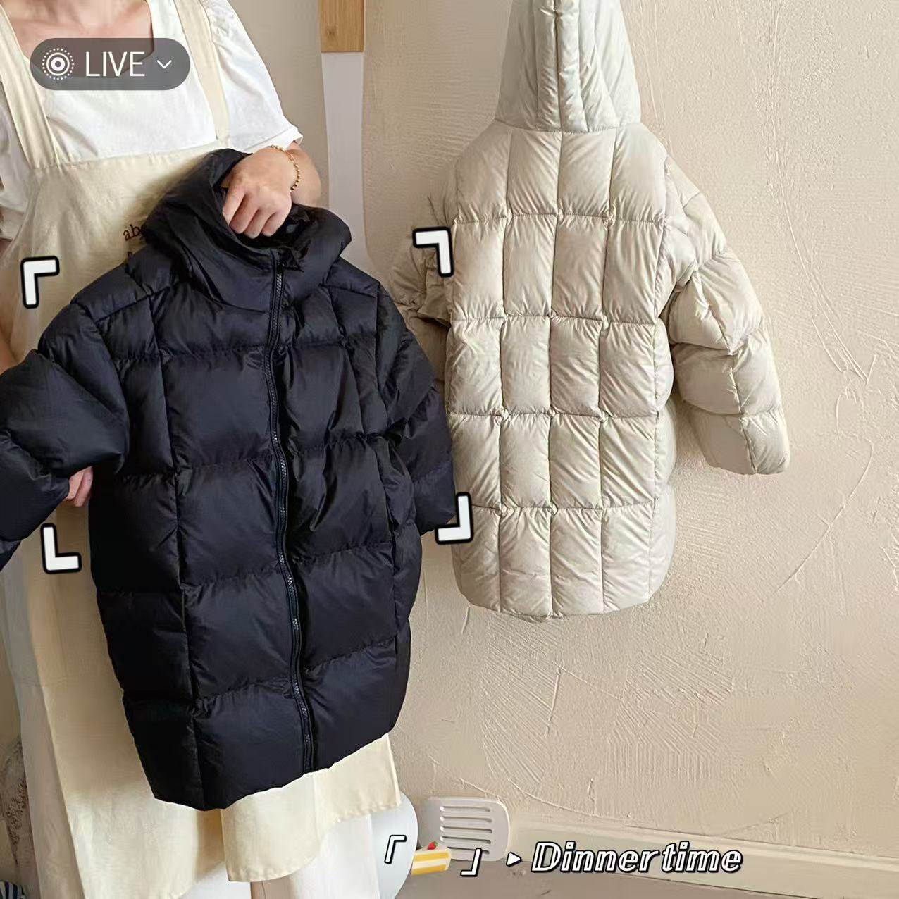 儿童羽绒服2025冬季新款韩版中长款加厚保暖女童洋气连帽外套