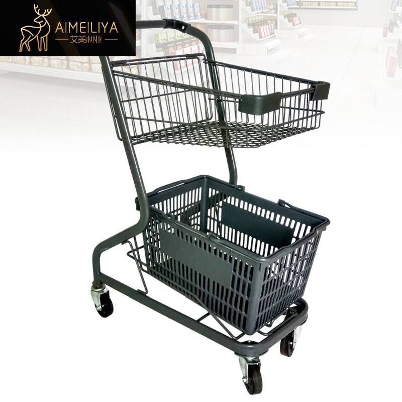 超市购物车商场手推车双层家用购物车摄影道具网红店装饰ktv推车|ruв категории коммерческий/офисная мебель, супермаркет мебель, корзина - от Buy2taobao.com для оказания профессиональной услуги покупки агента Taobao