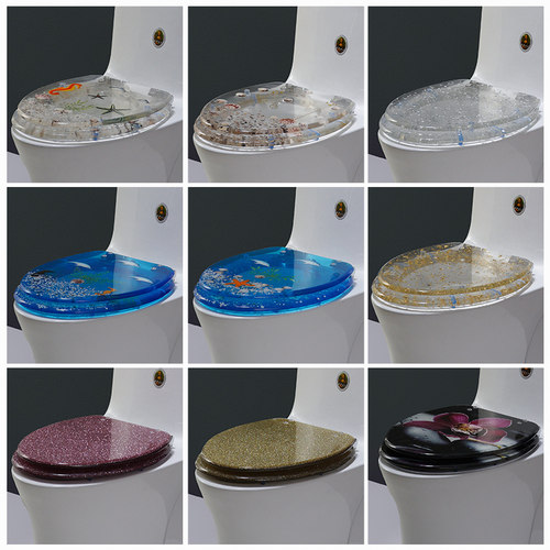 树脂v型专用快拆彩色静音坐便盖