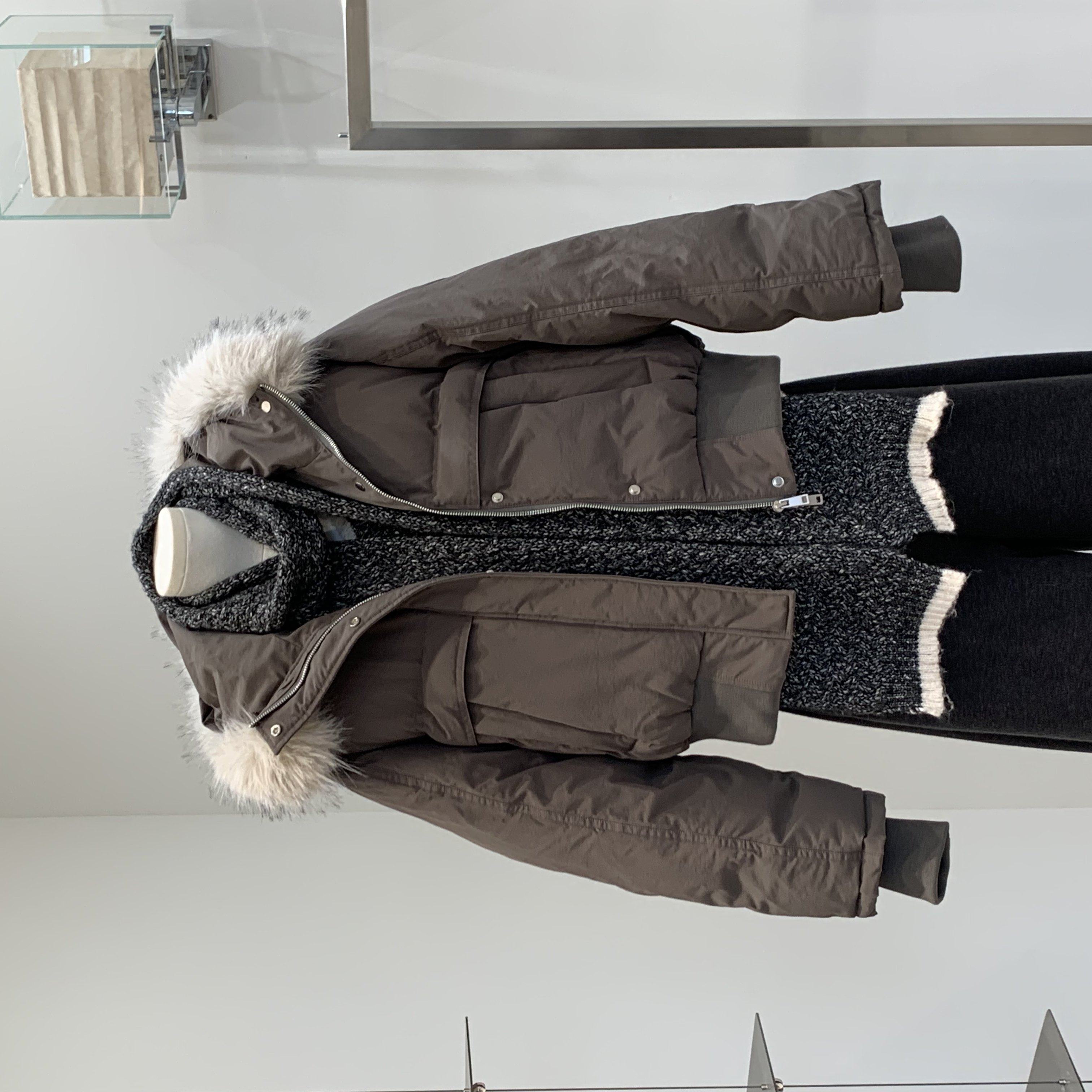 CEEYOU12/8 新品毛领连帽95白鸭绒派克羽绒服