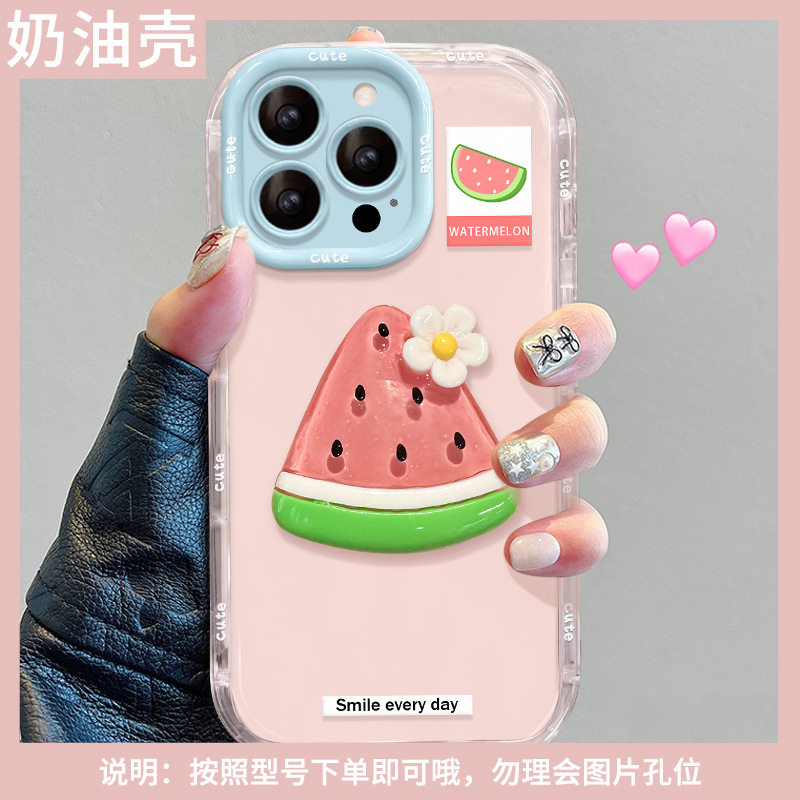夏日小清新西瓜透明软壳手机壳