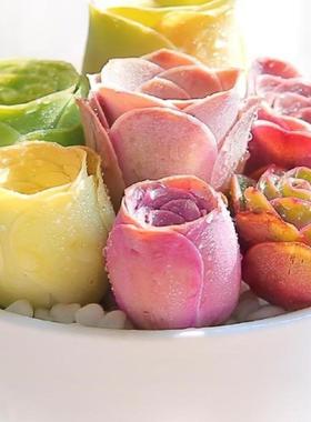 粉耶罗山地玫瑰多肉植物花卉盆栽小老桩室内新款绿植多肉植物玫瑰