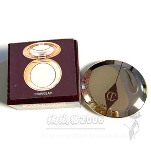 正品中样 CT夏洛特蒂铂丽恒雾蜜粉饼3.4g1亮采白小金盘定妆持妆