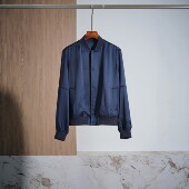 顺滑缎面醋酸上衣百搭棒球服外套Z W022