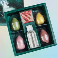 База под макияж, поролоновый спонж, смягчающее средство, базовые ватные диски, косметическая губка, подарочная коробка