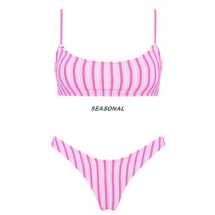 高级感显瘦海岛度假游性感熊宝粉色比基尼 爆款 泳衣女款 2025年新款