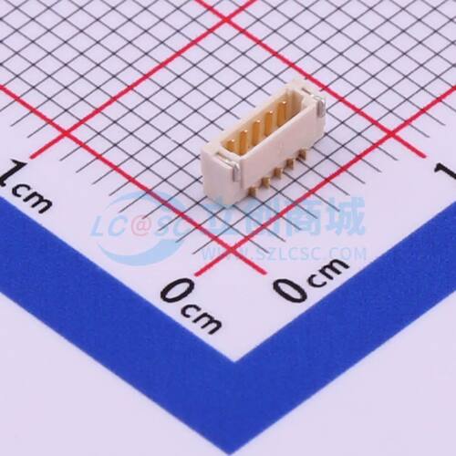 线对板针座 X0800WRS-05HF-LPV01 SMD,P=0.8mm,卧贴 1x5P电子元件