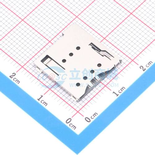 SIM卡连接器 LAIL-SIM09-T1.50-T SMD,P=1.27mm 自弹式电子元件BO