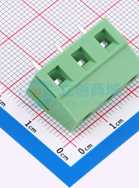 螺钉式接线端子 C75128V-3P0G36 插件,P=7.5mm 1x3P电子元件BOM可