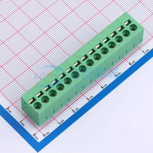 弹簧式接线端子 MX205V-5.0-14P-GN01-Cu-A 插件,P=5mm 1x14P电子