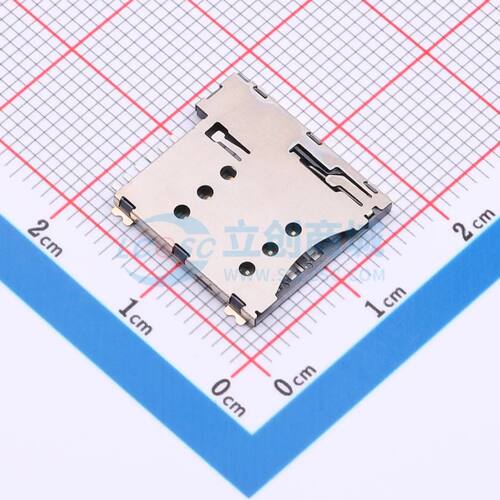 SIM卡连接器 5001B-SIM135-054 SMD 自弹式电子元件BOM可配单