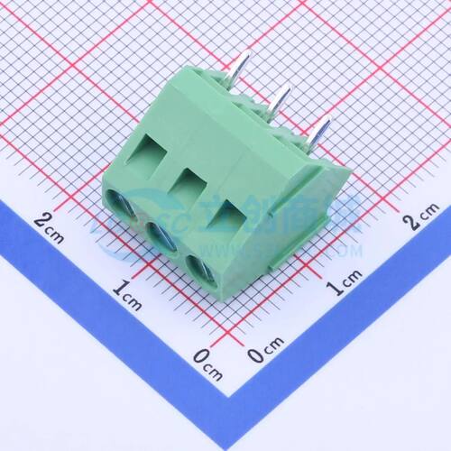 螺钉式接线端子 DG103-5.0-03P-14-00A(H) 插件,P=5mm 1x3P电子元