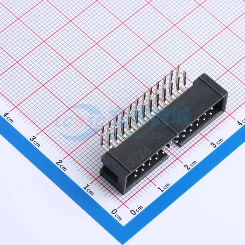 IDC刺破式连接器(牛角/简牛) DS1013-24RSiB-B-0 弯插,P=2.54mm 2