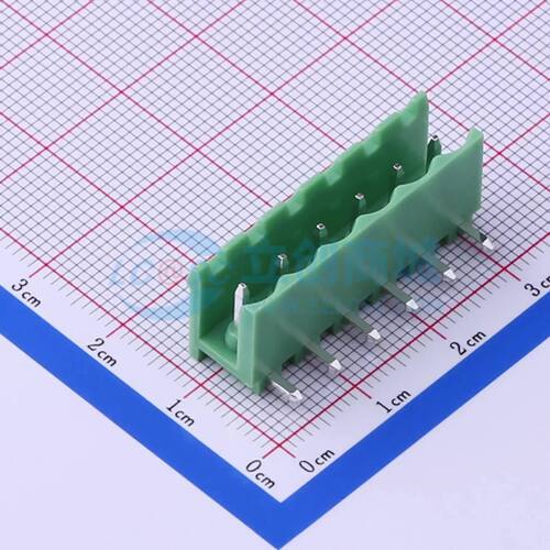 插拔式接线端子 KF2EDGR-5.08-6P 弯插,P=5.08mm 板端/插座-开口