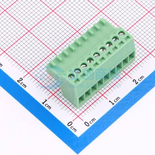 插拔式接线端子 DB2EK-2.54-9P-GN-S P=2.54mm 公插头 1x9P电子元
