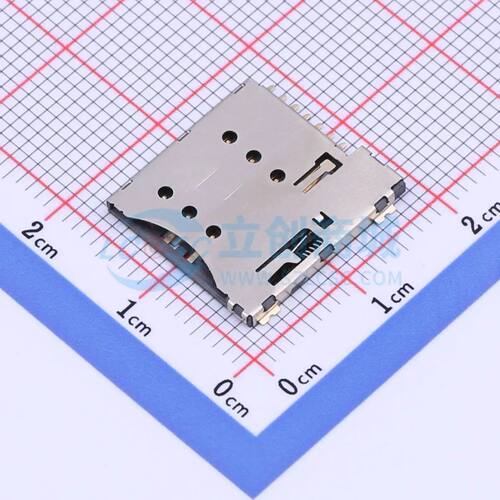 SIM卡连接器 XKSIM-002-P7 SMD 自弹式电子元件BOM可配单