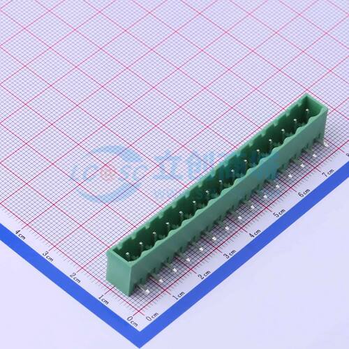 插拔式接线端子 DB2ERC-5.08-15P-GN 弯插,P=5.08mm 1x15P电子元