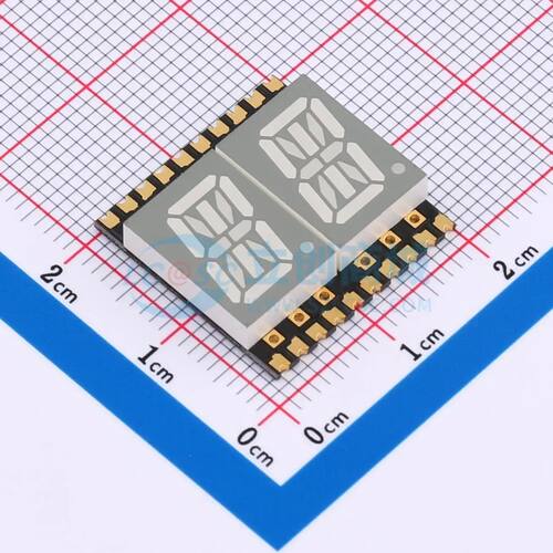 LED数码管 GS4021CG-G SMD,19x18.8mm 2位0.4电子元件BOM可配单