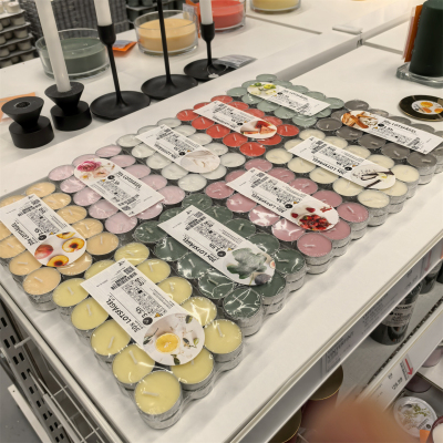 宜家洛兹法格香味小圆蜡烛婚庆表白求爱装浪漫香薰蜡烛国内代购