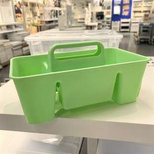 宜家斯塔斯多 办公桌收纳件绿色32x18x16cm整理盒子成都国内代购