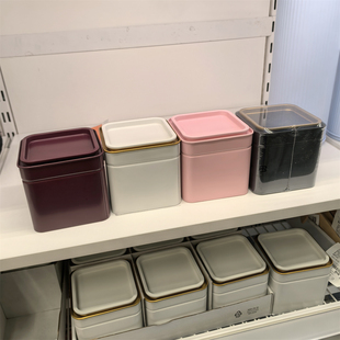 宜家布鲁姆宁咖啡罐茶叶罐金属密封罐食品储存储物收纳盒国内代购