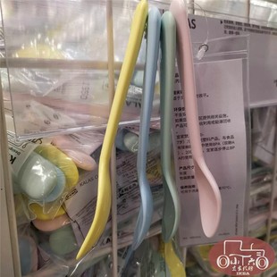 宜家卡拉斯 塑料勺子4件套彩色幼儿园儿童婴儿餐具成都国内代购