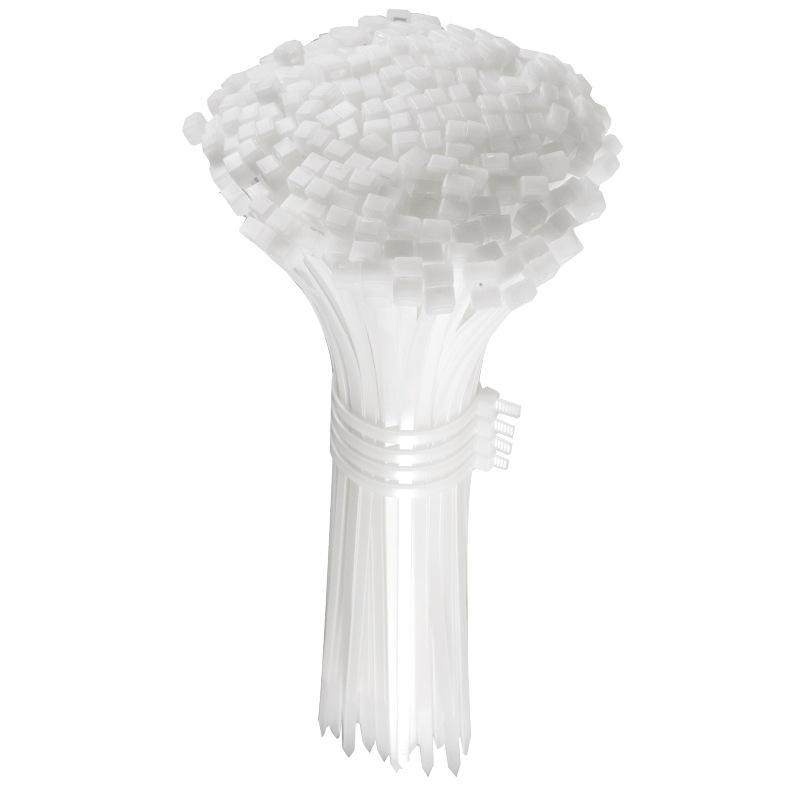 厂家自锁式尼龙扎带强力拉紧捆绑白色黑色束线带塑料捆带爆款