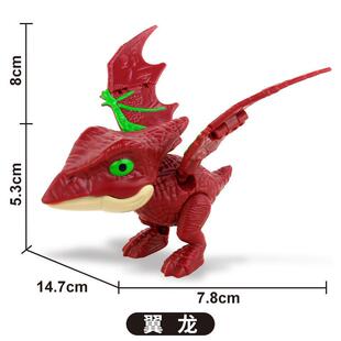 跨境新品爆款儿童益智咬手指恐龙玩具套装咬指恐龙小动物盲袋爆款