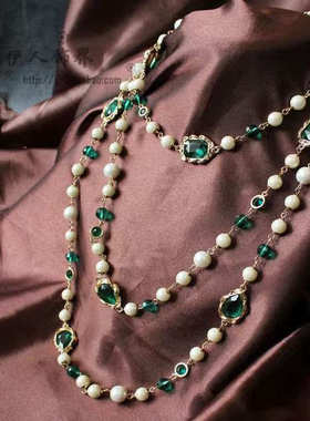 欧美饰品长款珠宝毛衣链包邮