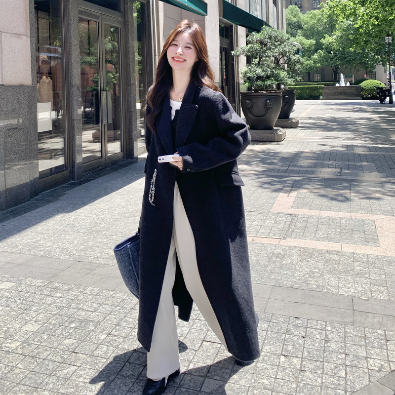 大数据新款现货双面呢羊绒大衣275-W719-P335-K458,女装毛呢外套,柒柒家