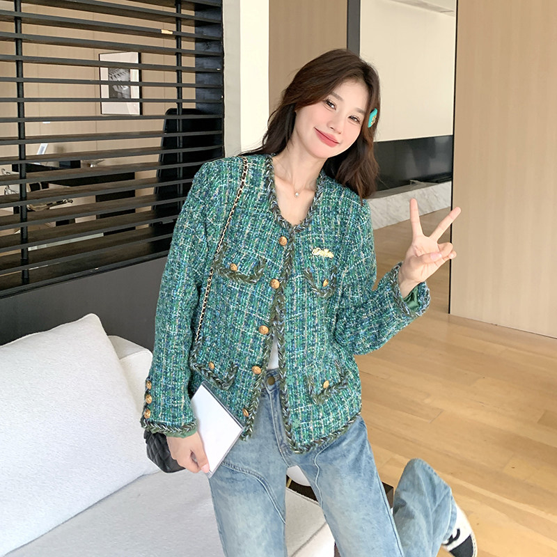 现货小香风短外套275-W107-P145-K218,女装短外套,柒柒家