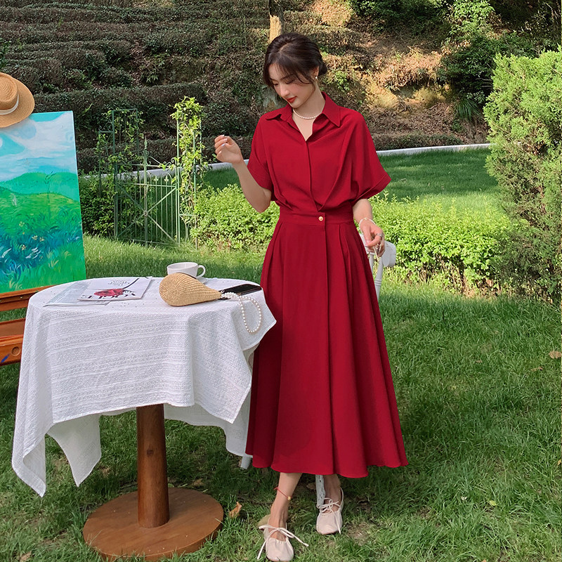 永不断货法式连衣裙长裙2C525-Q152-特P75-K138，女装连衣裙，柒柒家