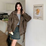 大货不断货时尚皮衣外套275-W303-P165-K238，女装皮衣，柒柒家