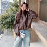 新款图大货已出皮衣外套275-W674-P155-K228，女装皮衣，柒柒家