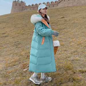 大货已出主推款大毛领长款抽绳服衣087-M126-P195-K278图片
