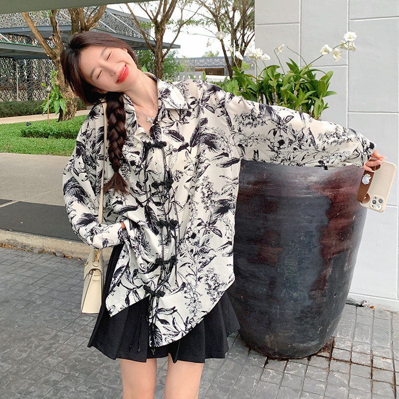 现货不断货新中式衬衫裙275-Q267-P105-K168，女装衬衫，柒柒家