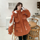 新款图大货冲锋衣羽绒服工装50白鸭绒275-M269-P295-K418，女装羽绒服，柒柒家