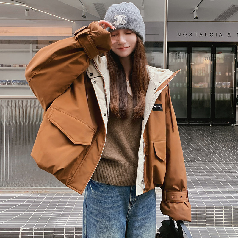 现货1000件兔绒内胆工装派克服275-M170-P195-K278,女装派克服,柒柒家
