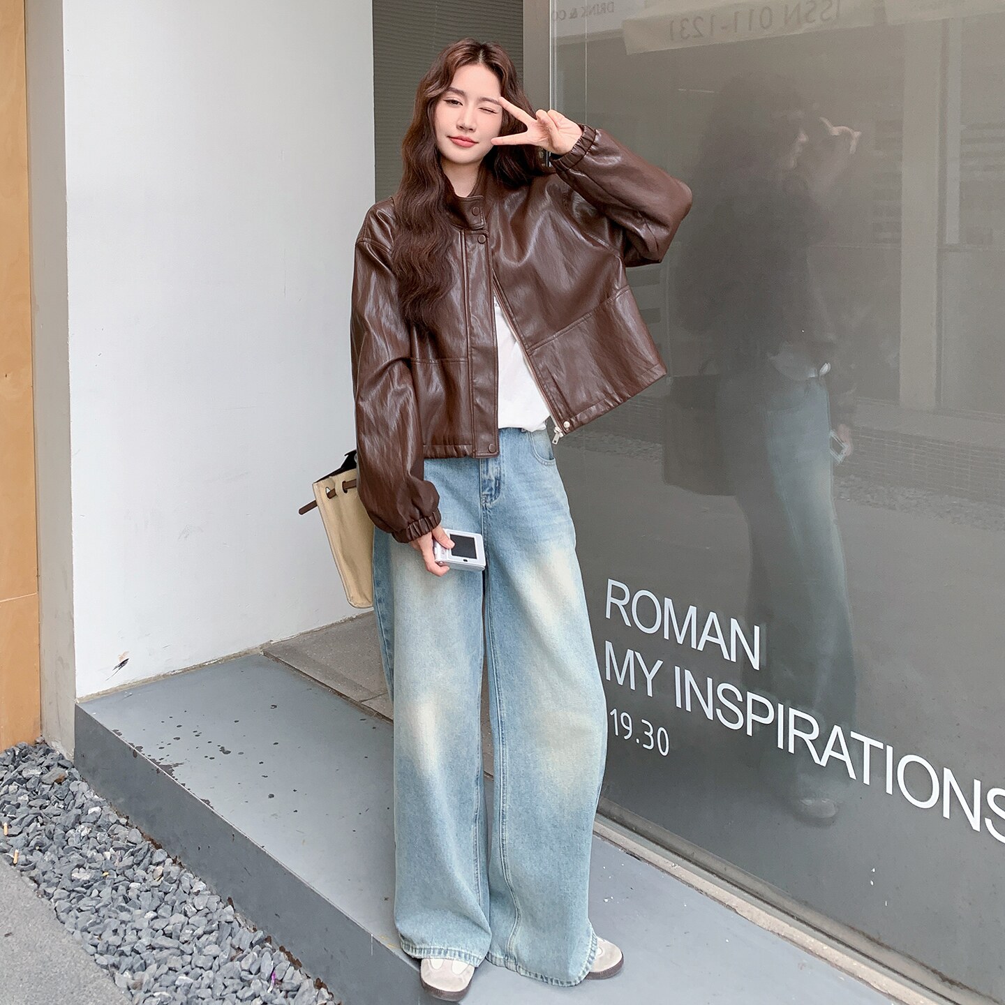 新款图大货已出皮衣外套275-W674-P155-K228,女装皮衣,柒柒家