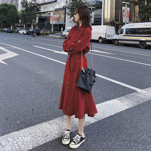 大货已出 主推款4色长款法式鱼尾裙087-Q69-P75-K138,女装连衣裙,柒柒家