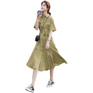 主推款大货已出格子鱼尾连衣裙087-Q80-P105-K158图片