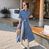 大货已出主推款长款法式连衣裙087-Q105-P115-K168，女装连衣裙，柒柒家